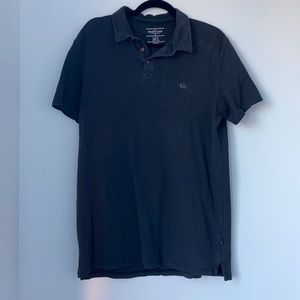 Men’s: black Quicksilver polo large
